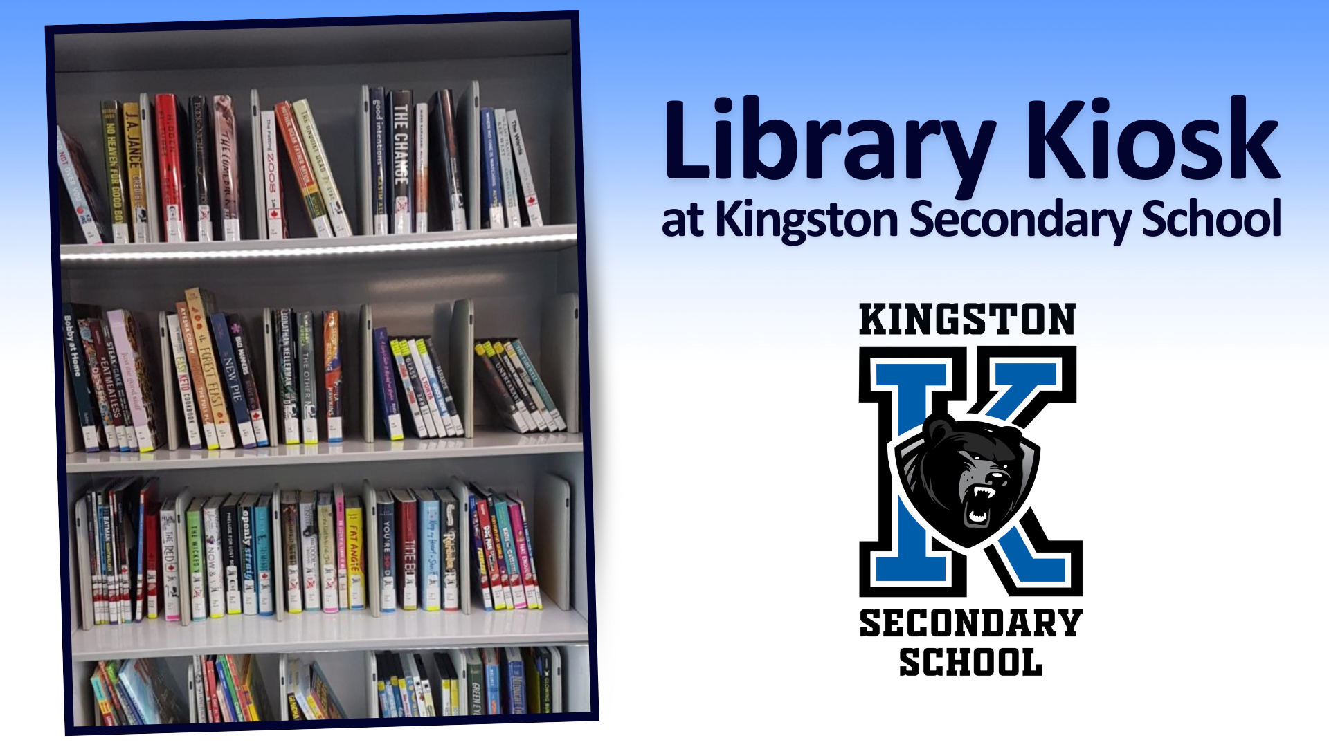 Library Kiosk at kingston secondary school